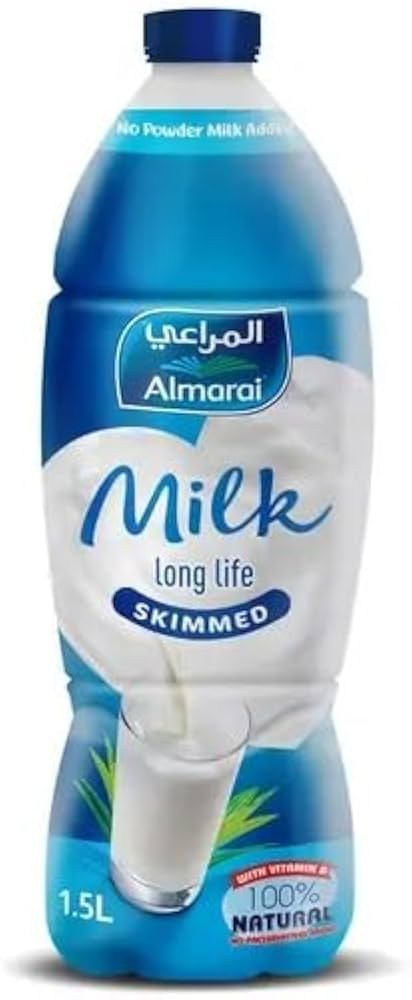 لبن المراعى خالى الدسم 1 5لتر