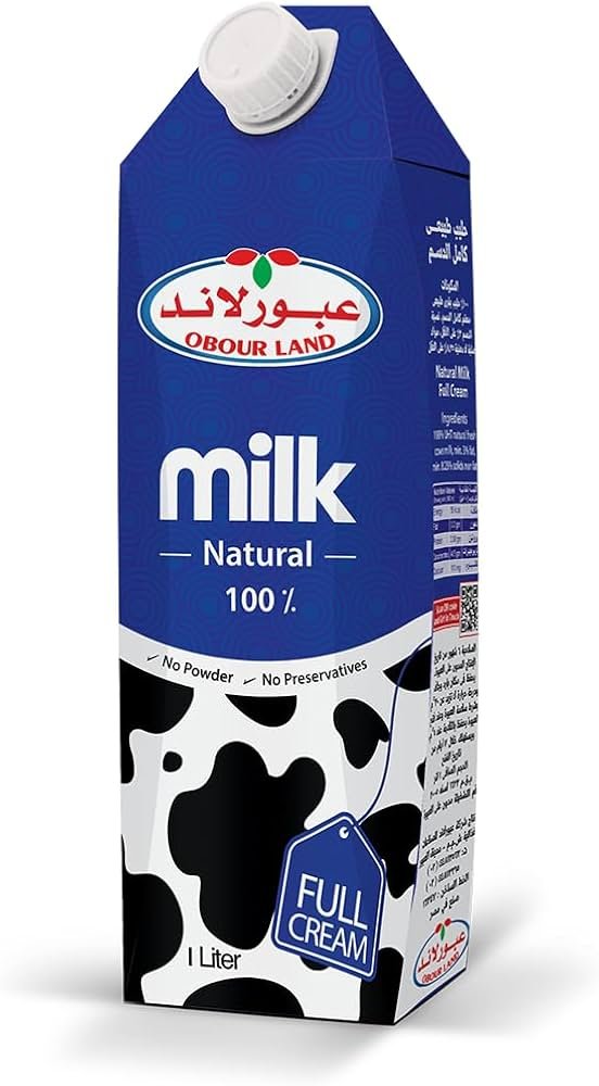 عبور لاند لبن كامل الدسم 1لتر