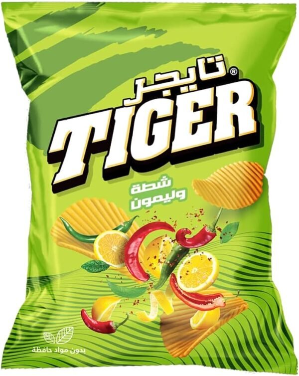 تايجر طعم شطه وليمون