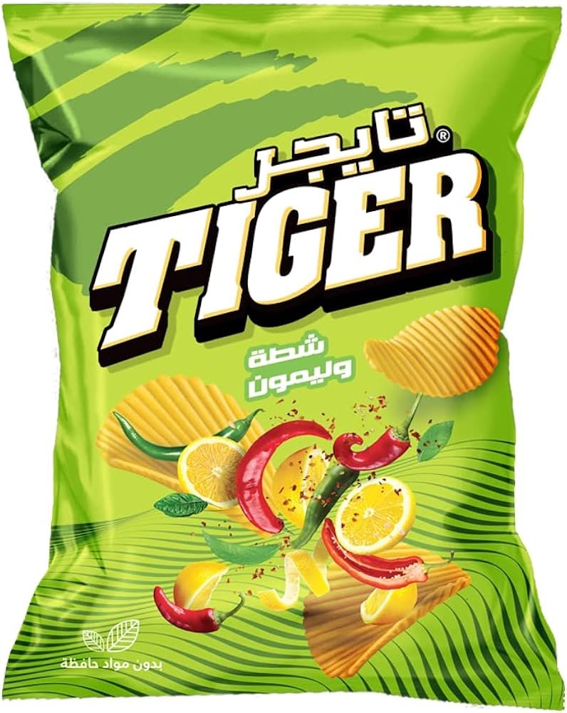 تايجر طعم شطه وليمون