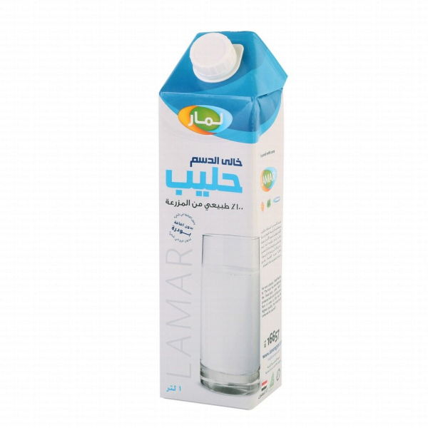 لمار حليب خالي الدسم 1 لتر