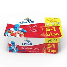 زبادى جهينه مكس فراوله 6ق 75جم